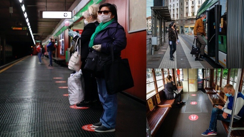 Coronavirus, a Milano al via la fase 2 anche per i mezzi pubblici