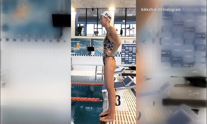 Dopo 6 settimane Federica Pellegrini torna ad allenarsi