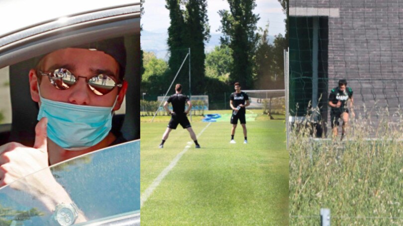 Sassuolo, la ripresa degli allenamenti tra mascherine e precauzioni
