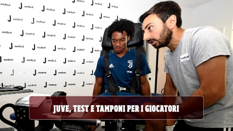 Juve, test e tamponi per i giocatori