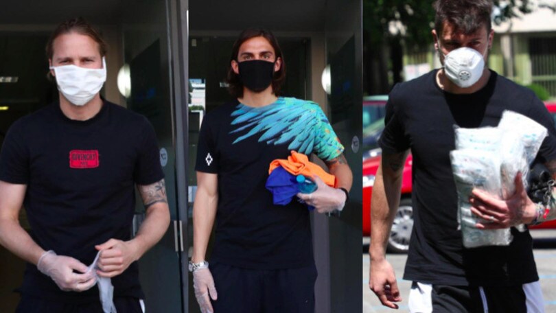 Brescia, visite mediche in mascherina per i calciatori