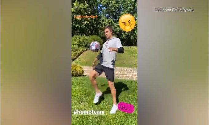 Juve, ecco Dybala tornare a palleggiare