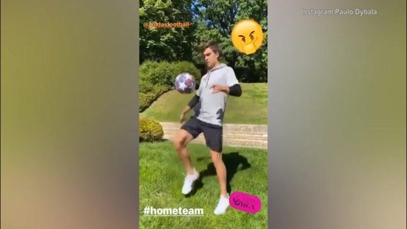 Juve, ecco Dybala tornare a palleggiare
