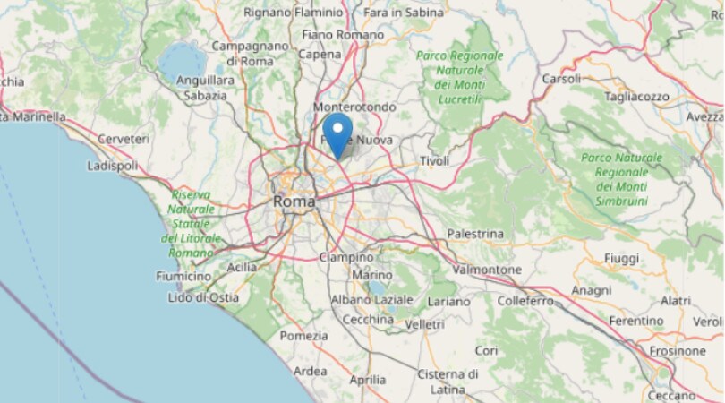 Terremoto a Roma, nella notte scossa di magnitudo 3.3