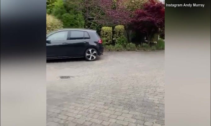 Tennis, per Murray allenamento nel parcheggio