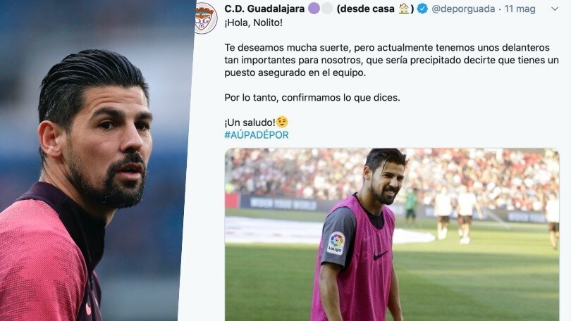 Nolito: "Io al Celta? Ma se non mi vuole neanche il Guadalajara…"