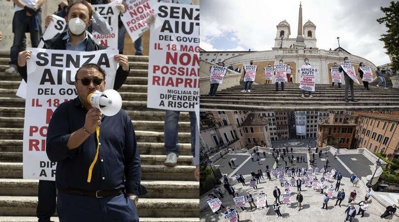 Coronavirus, a Roma i commercianti chiedono aiuto al governo