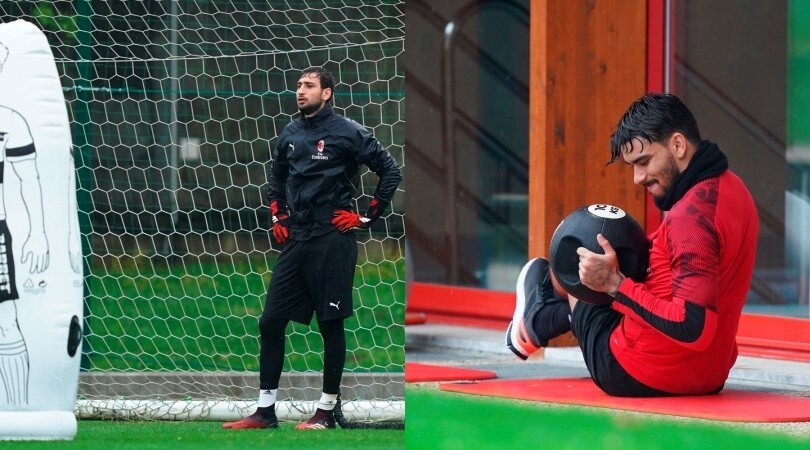 Il Milan si allena: Paquetà alza il ritmo, sorrisi sotto la pioggia