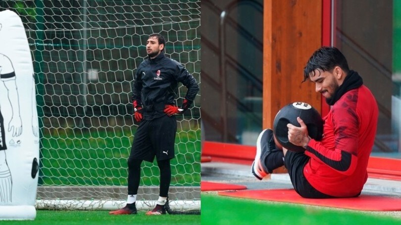 Il Milan si allena: Paquetà alza il ritmo, sorrisi sotto la pioggia