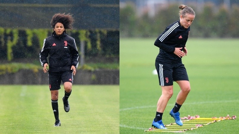 Juve Women, Gama e Cernoia si allenano a Vinovo