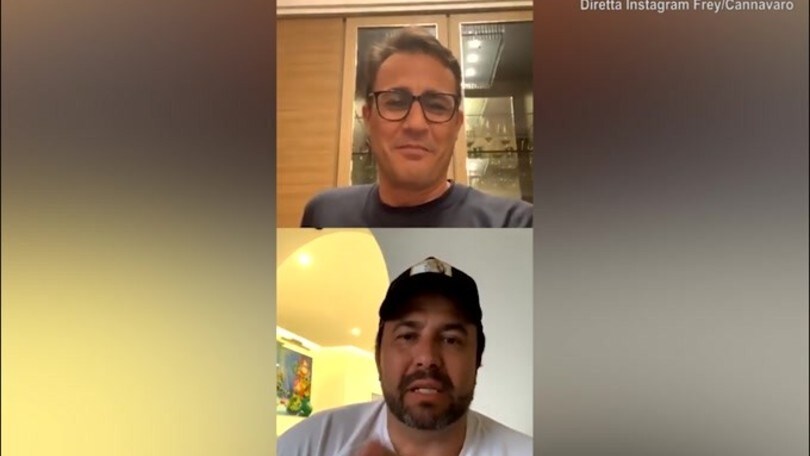 Frey: "Chiellini, caduta di stile" Cannavaro cauto: "Non commento"