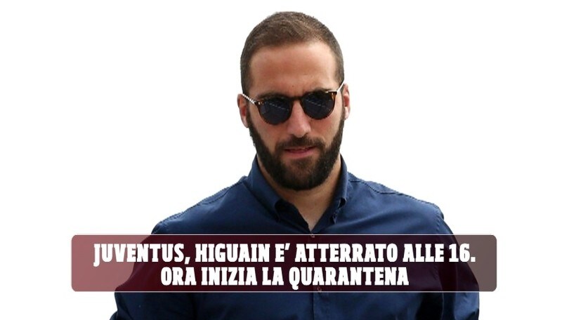 Juventus, Higuain è atterrato alle 16. Ora inizia la quarantena