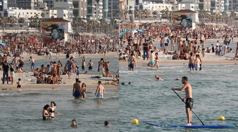 Coronavirus, clamoroso in Israele: che folla al mare!