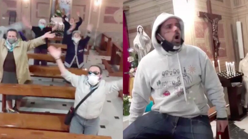 In chiesa come in curva, il coro del parroco: "Lunedì si torna a messa"
