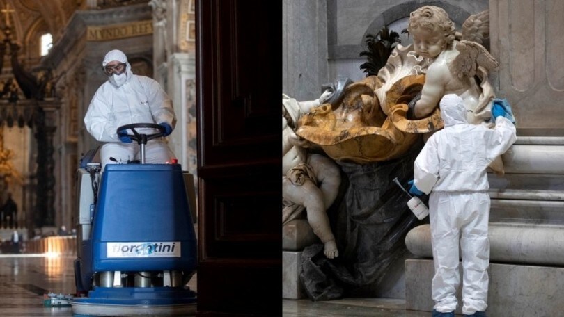 La basilica di San Pietro riapre domani: ecco la disinfezione