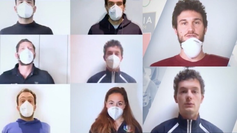 Coronavirus, il video degli azzurri: "Io mi proteggo sempre"