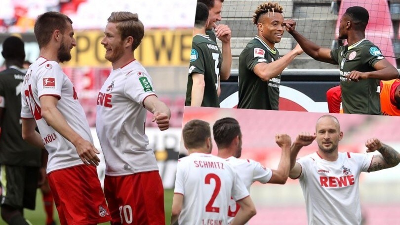 Colonia-Mainz, dai gomiti al petto contro petto: le esultanze da Coronavirus