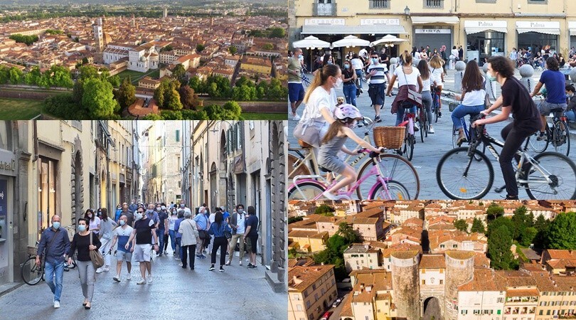 Coronavirus, Lucca è uno spettacolo. Ma quanta gente in centro!
