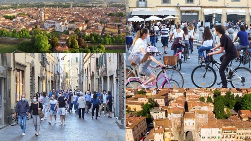 Coronavirus, Lucca è uno spettacolo. Ma quanta gente in centro!