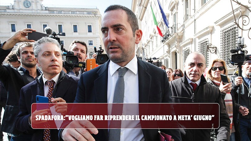 Spadafora: "Vogliamo far riprendere il campionato a metà giugno e concluderlo"