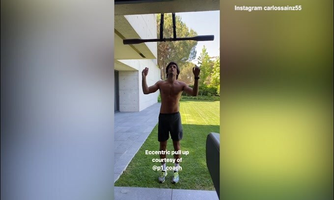F1, l'allenamento eccentrico per Sainz