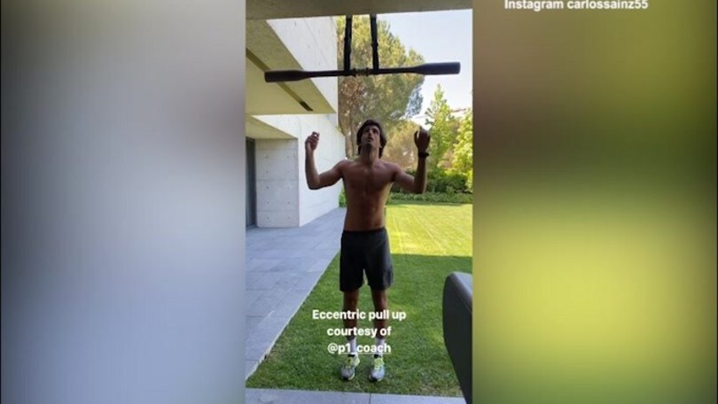 F1, l'allenamento eccentrico per Sainz