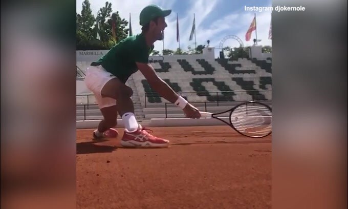 Djokovic riprende ad allenarsi