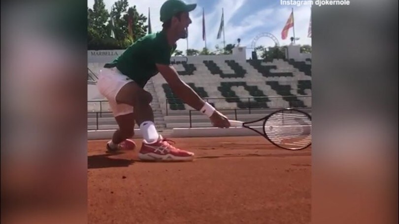 Djokovic riprende ad allenarsi