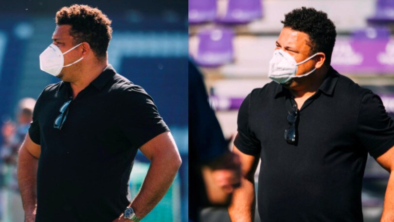Ronaldo con la mascherina agli allenamenti del Valladolid