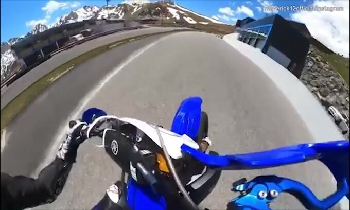 Moto Gp, giro in motocross per Vinales