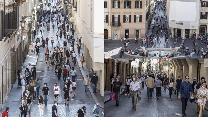 Coronavirus, che folla a Roma nelle vie dello shopping! A Trastevere arriva la polizia