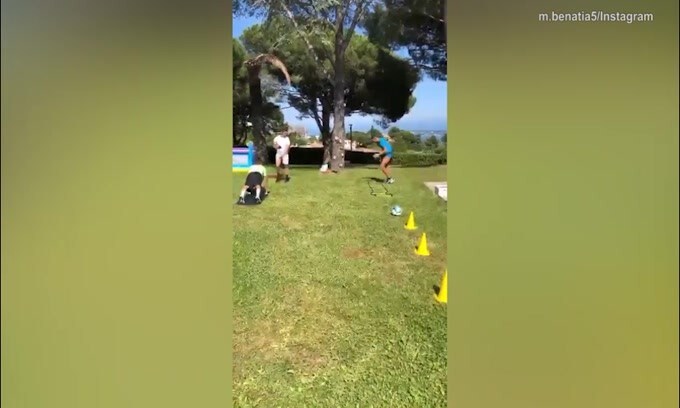 Ecco Benatia: esercizi con la palla e poi quelli fisici