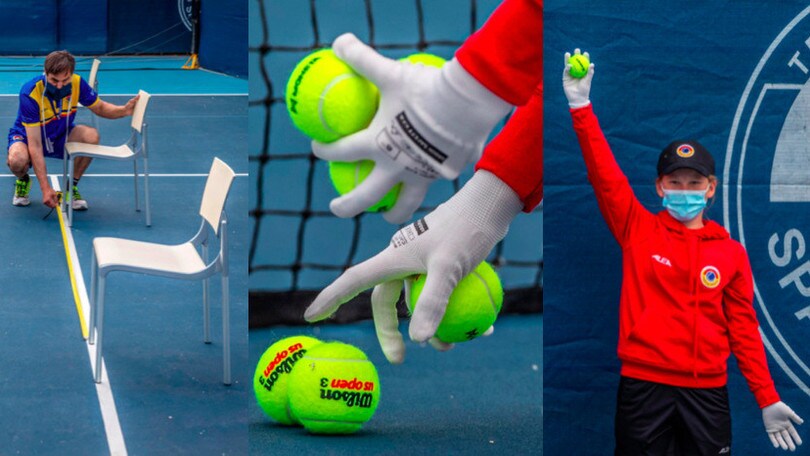 Coronavirus, la ripresa del tennis tra guanti, mascherine e distanziamento