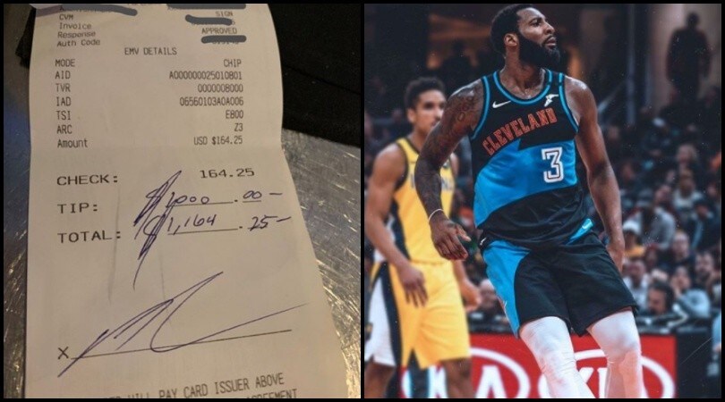 Nba, Drummond e la mancia da capogiro: mille dollari su un conto di 160