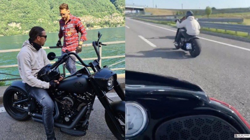 Milan, Ibrahimovic e Calhanoglu in moto sul lago di Como