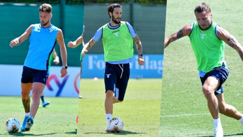 Lazio, primo allenamento di gruppo: Immobile subito in gol