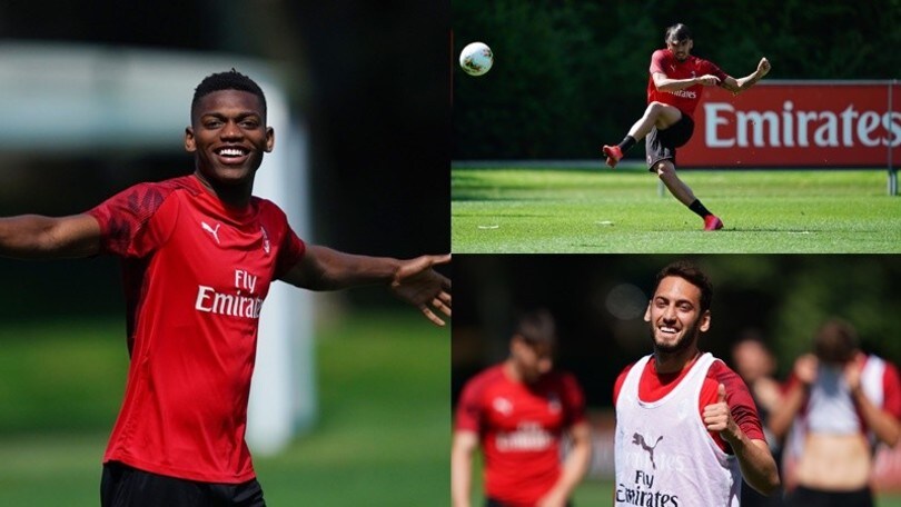 Milan, Leao in grande spolvero: che sfida sulle punizioni!