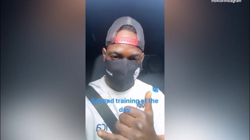 Brescia, mascherina e allenamento per Balotelli