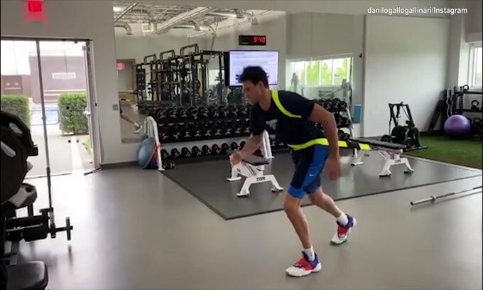 Danilo Gallinari, allenamenti "elastici" per il 'Gallo'