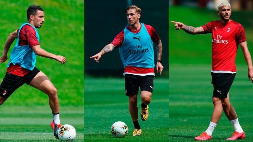 Il Milan prepara la sfida di Coppa Italia contro la Juve