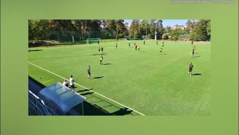 L'Hammarby gioca, Ibra mostra la partita sui social