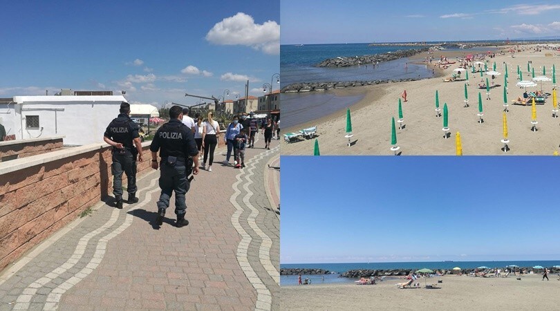 Coronavirus, a Roma riaprono le spiagge: la polizia pattuglia