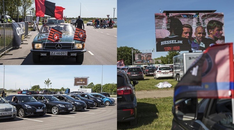 Danimarca, tutti al drive-in per seguire il campionato!
