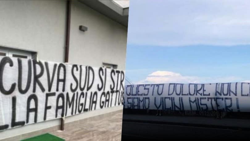 Napoli, striscioni per Gattuso: "Mister, ti siamo vicini"