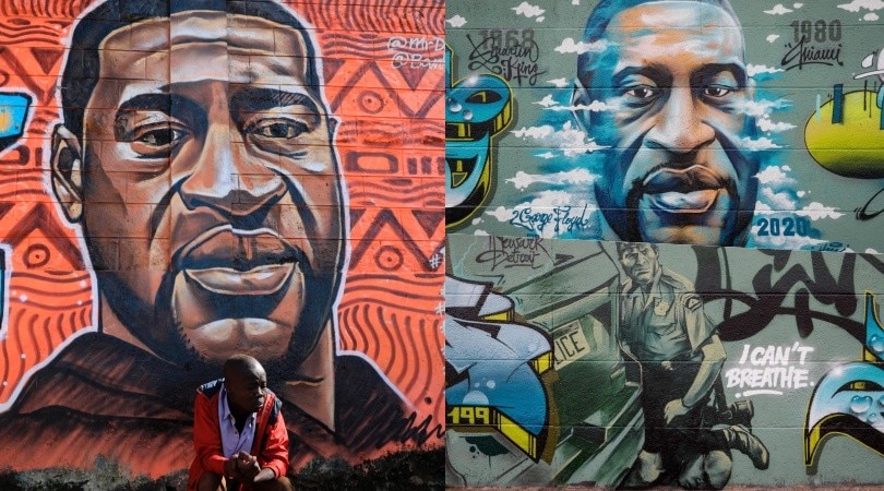 George Floyd diventa un'opera d'arte: i murales per ricordarlo