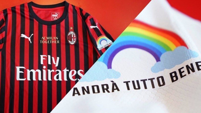 La maglia speciale del Milan per l'emergenza Coronavirus