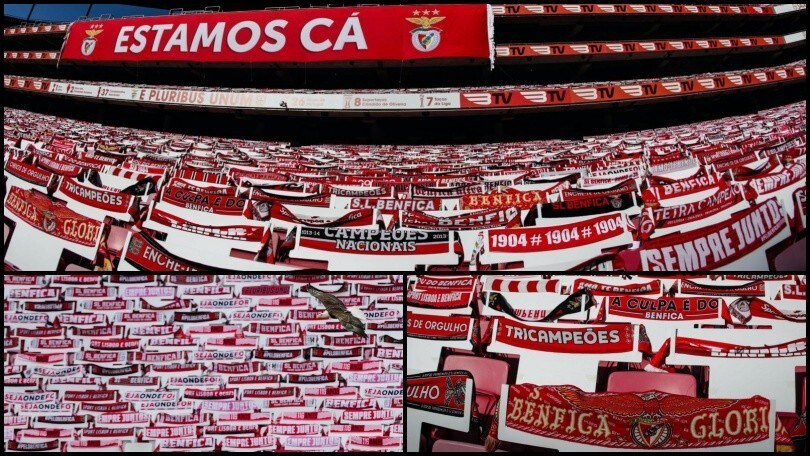 Benfica, spettacolo al da Luz: ecco la sciarpata "virtuale"