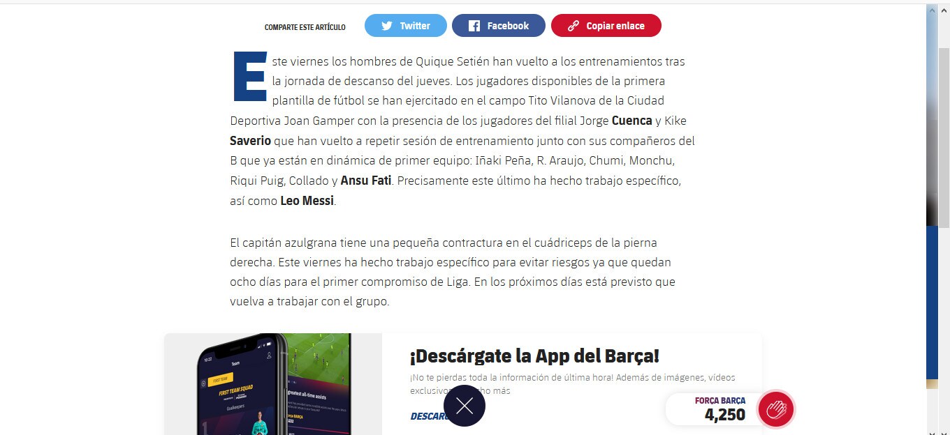 Barca, svelato il mistero: Messi è infortunato