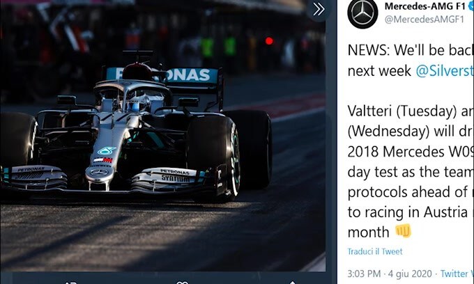 F1, martedì è il giorno della Mercedes: si torna in pista