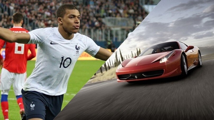 Mbappé senza patente ma in garage ha già Ferrari e Audi!